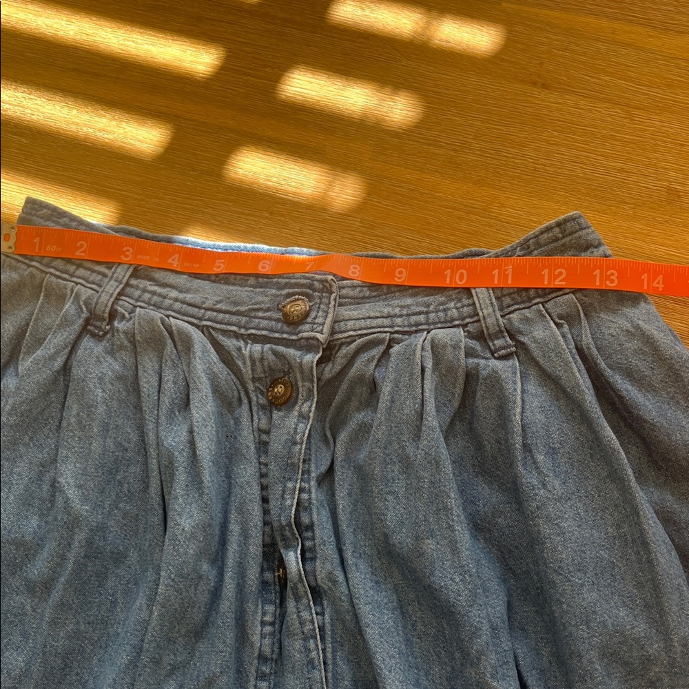 Dockers Petite Denim midi skirt VTG - Picture 4 of 8